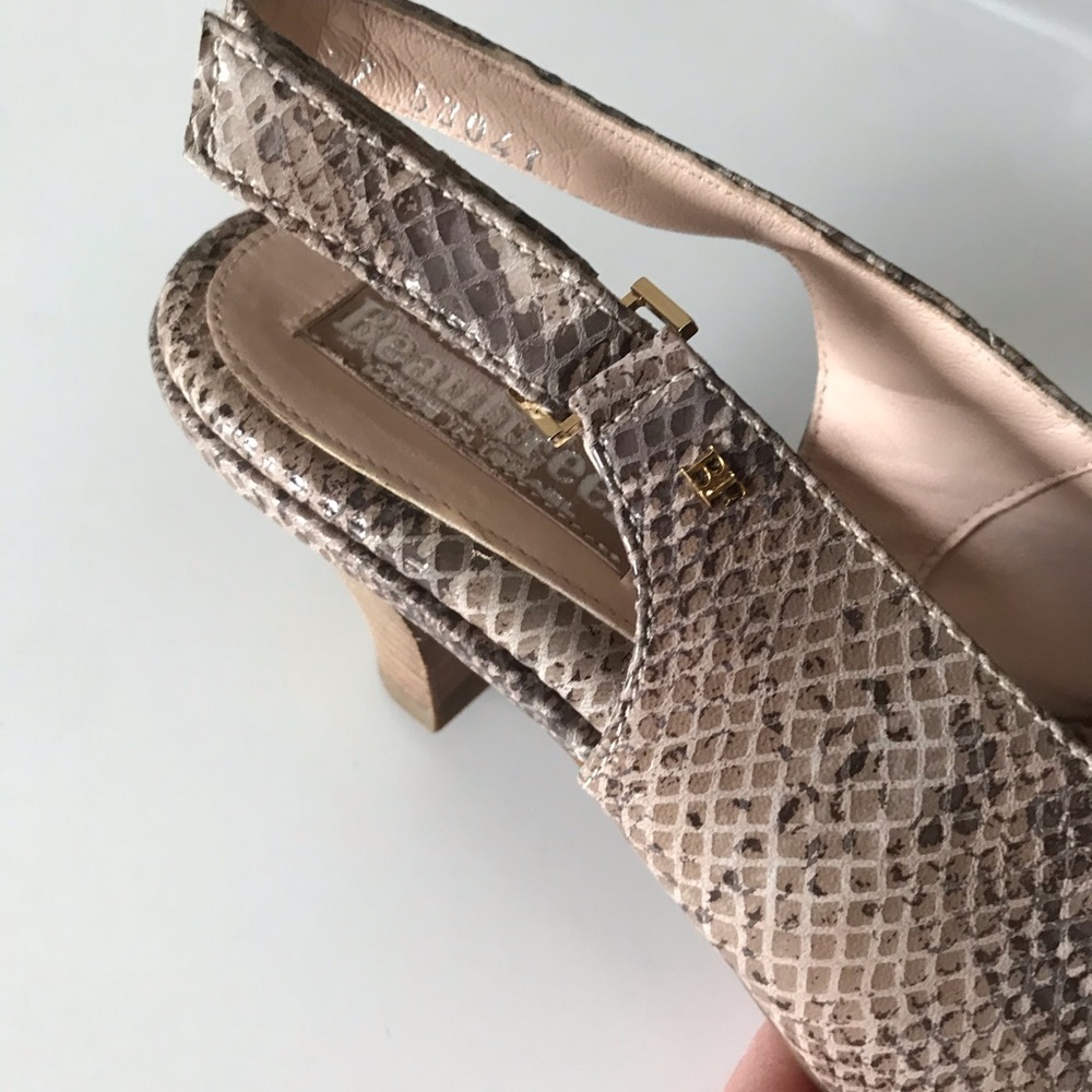 Beautifeel • Snakeskin Slingback Pumps - Picture 5 of 8